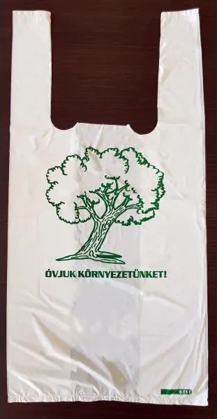 Ingvállas bevásárló táska környezetbarát fa nyomattal
